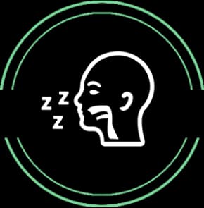 Sleep health icon representing dental sleep apnea treatment