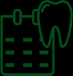 Dental veneer maintenance timeline icon